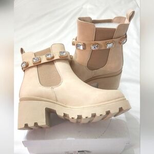 Nude Color booties Size 7